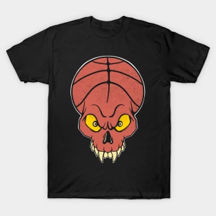 Basketball Lovers Skull Basket Bball T-Shirt